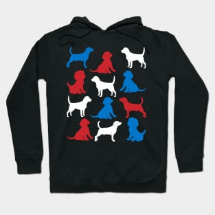 Patriotic Beagles Dog America Flag 4Th Of July Hoodie